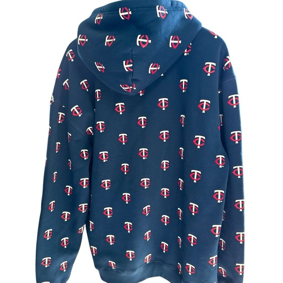 The Wild Collective Minnesota Twins TC Logo Print Hoodie Size L - Picture 3 of 5